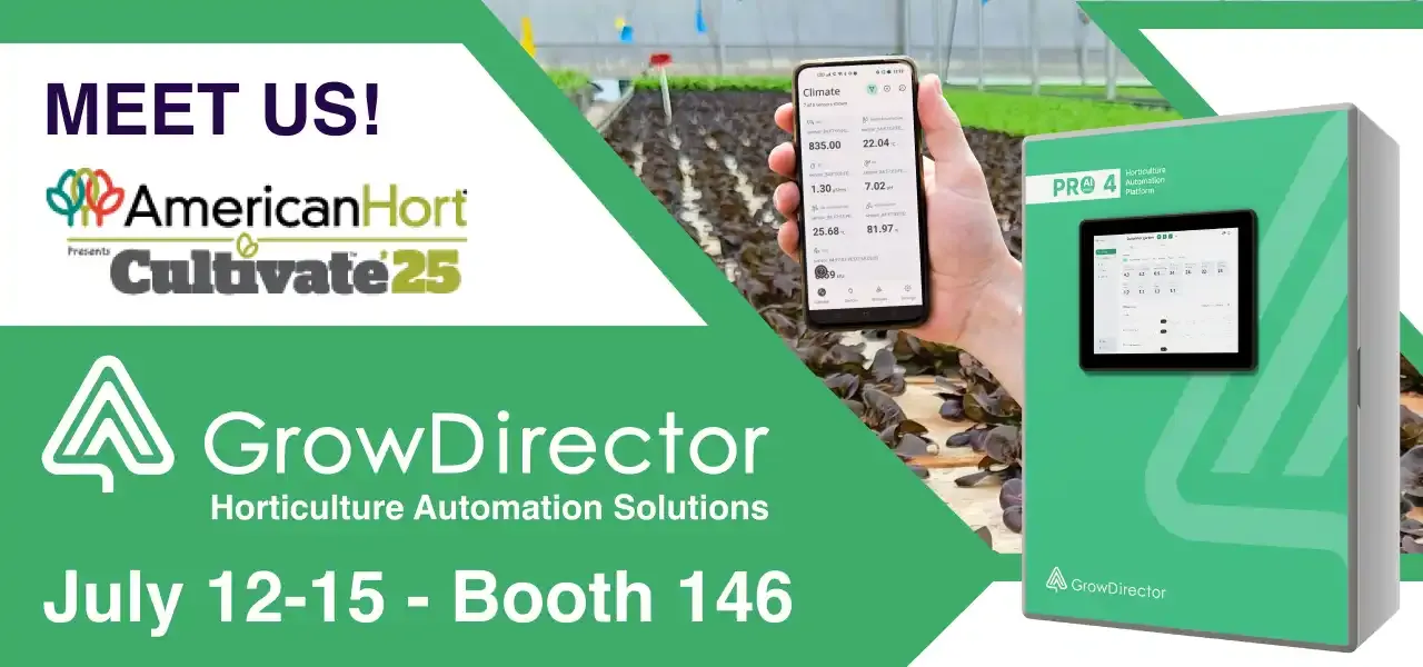 Growdirector Automation Horticulture Solutions To Present In Cultivate 25