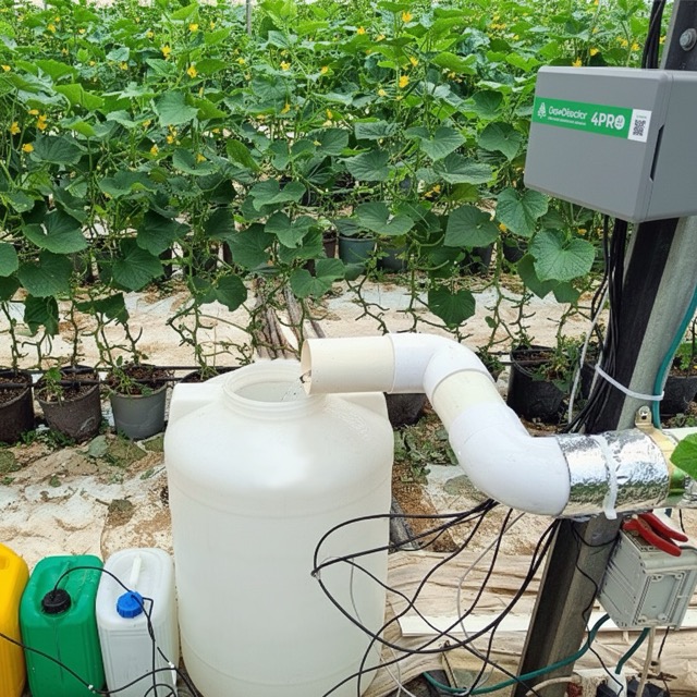 Cucumber Farm fertigation system automated with GrowDirector